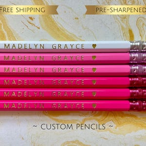 Custom Pencils, Personalized Pencils, Teacher Appreciation, Back to School, Wedding, Birthday, Teacher gift, Free Shipping, Hexagon