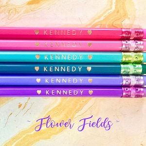 Custom Personalized Pencils, Christmas, Custom Pencils Student Gift Back to School Gift Teacher gift Teacher Appreciation Free Shipping