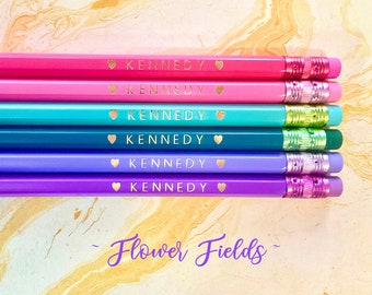 Custom Personalized Pencils, Christmas, Custom Pencils Student Gift Back to School Gift Teacher gift Teacher Appreciation Free Shipping