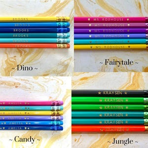 Material escolar, lápices personalizados, lápices a medida, regalo para estudiantes, regalo para profesores, agradecimiento a los profesores, envío gratuito, hexágono imagen 7