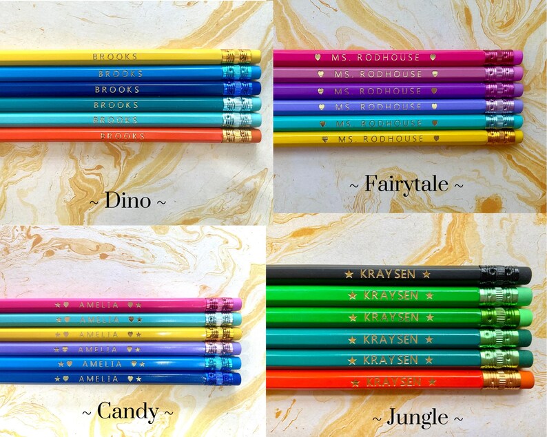 Material escolar, lápices personalizados, lápices a medida, regalo para estudiantes, regalo para profesores, agradecimiento a los profesores, envío gratuito, hexágono imagen 7