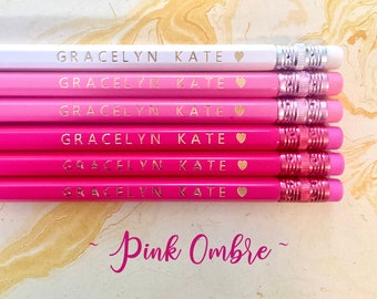 Custom Pencils, Personalized Pencils, Back to School, Gift, Wedding, Birthday, Teacher gift, Teacher Appreciation, Free Shipping, Hexagon