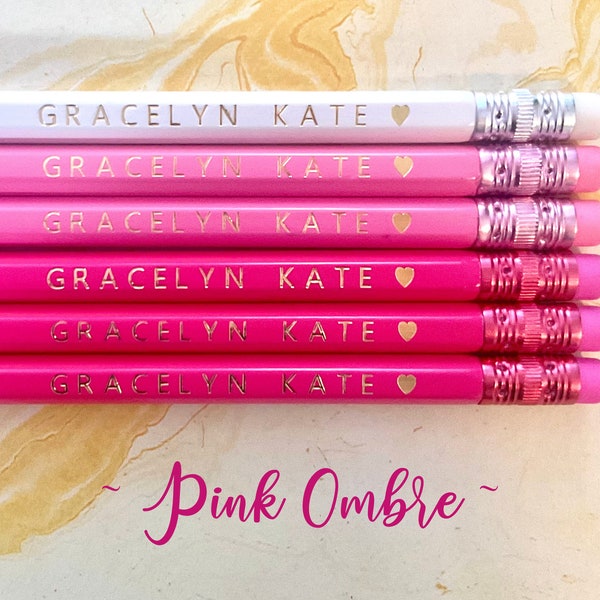 Custom Pencils, Personalized Pencils, Back to School, Gift, Wedding, Birthday, Teacher gift, Teacher Appreciation, Free Shipping, Hexagon