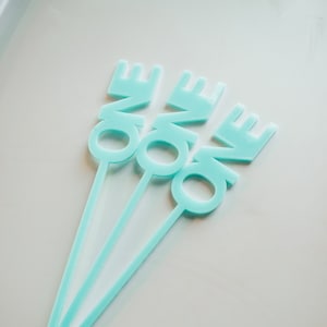 Number Stir Stick, Number Drink Stirrer, One Drink Stirrer, Birthday Drink Stirrer, Birthday Stir Stick, Acrylic Drink Stirrer, SET OF 10