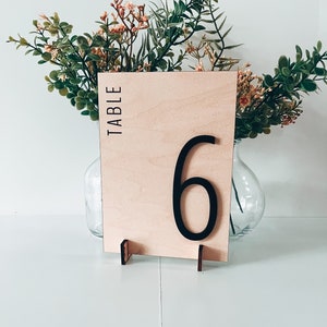 Wedding table numbers, wood table numbers, table setting, wedding decorations, table decor, event seating chart, engraved, 3D table numbers