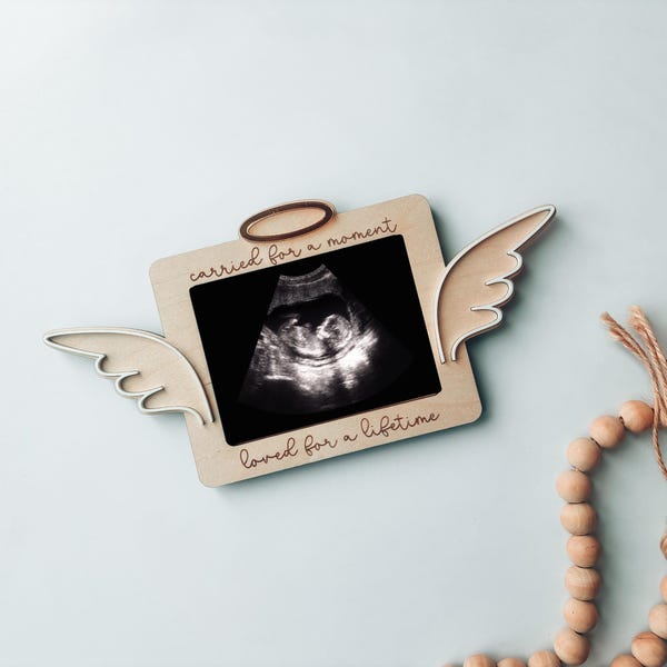 Aimant à ultrasons Angel Baby : souvenir de perte de grossesse, personnalisable