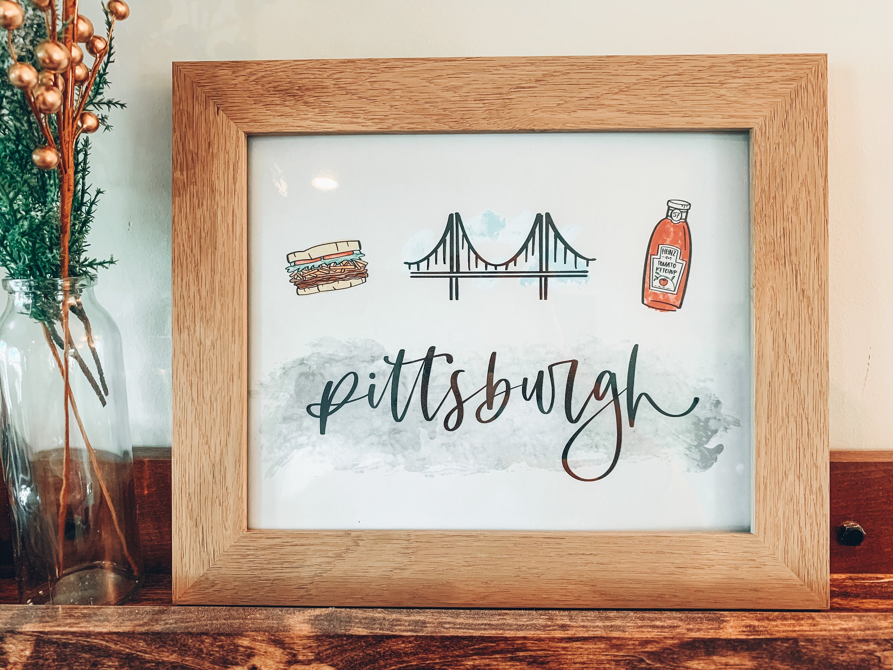 Pittsburgh Wall Decor Pittsburgh Wall Art Pittsburgh Digital Etsy UK
