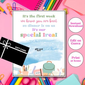 Cadeau pour la rentrée des classes pour les enseignants · Porte-cartes imprimable pour le café · Cadeau pour la rentrée des classes · Étiquette-cadeau Starbucks pour les enseignants
