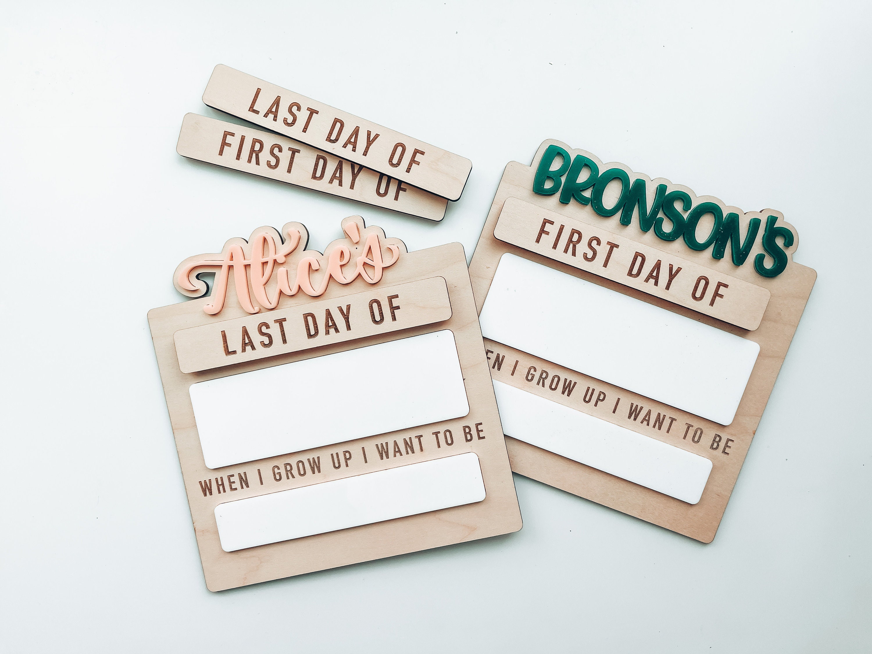 First Day Of Dry Erase Sign, When I grow up I want to be, back to school sign, acrylic, wood, dry erase, magnetic, school picture prop