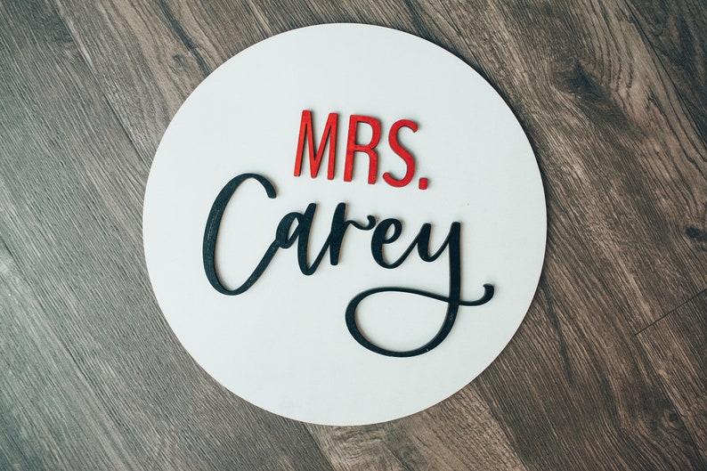 Teacher Sign School Teacher Name Sign Gift For Teacher Classroom Teacher Sign School Sign Teacher Wall Decor Classroom Name Sign