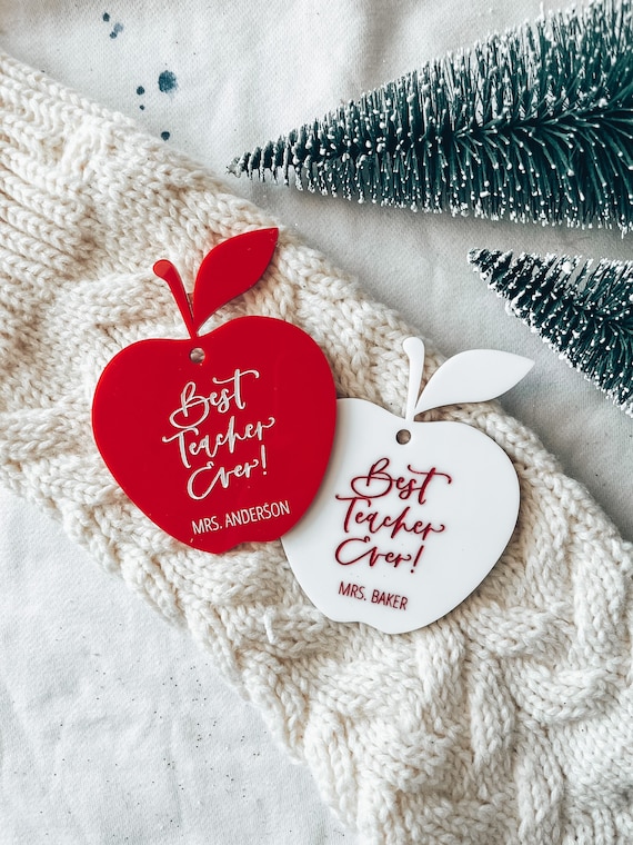 Best Teacher Ever Ornament Best Teacher Ever Ornament