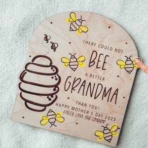 Mothers Day DIY Fingerprint for Grandma, Fingerprint Sign, Gift for Mom, Gift for Mom from kids, Gift for Grandma, Mother&#39;s Day
