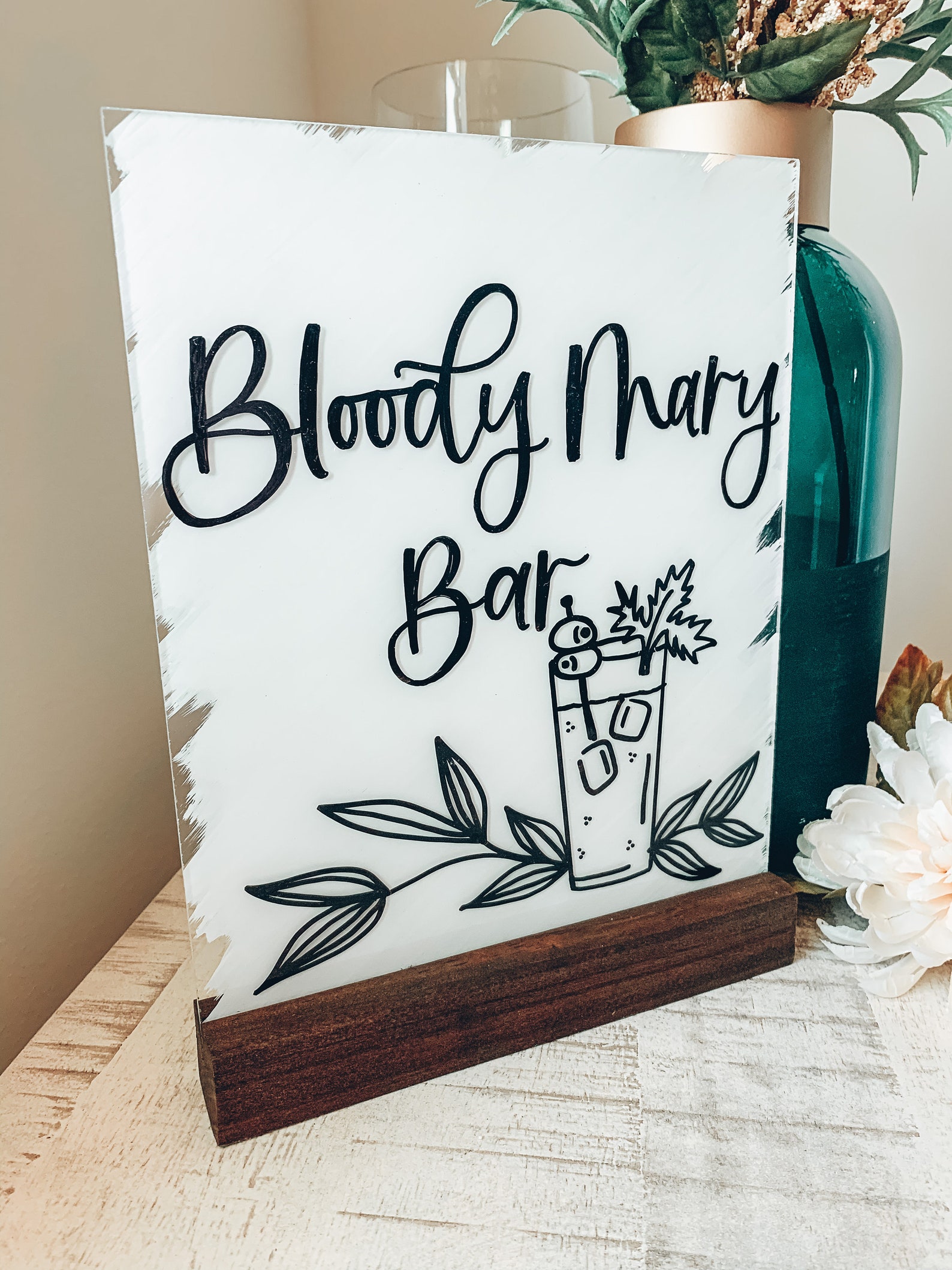 Bloody Mary Bar Bar Sign Bloody Mary Sign Custom Wedding | Etsy