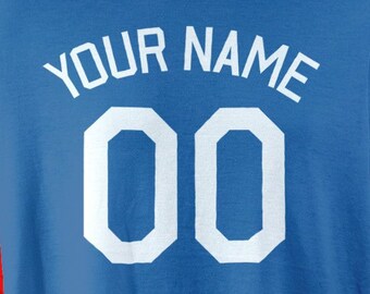 Sports Jersey Name and Number Template for Adobe Photoshop or Illustrator Font Included, Baseball, Collegiate, College, Football, Athletic