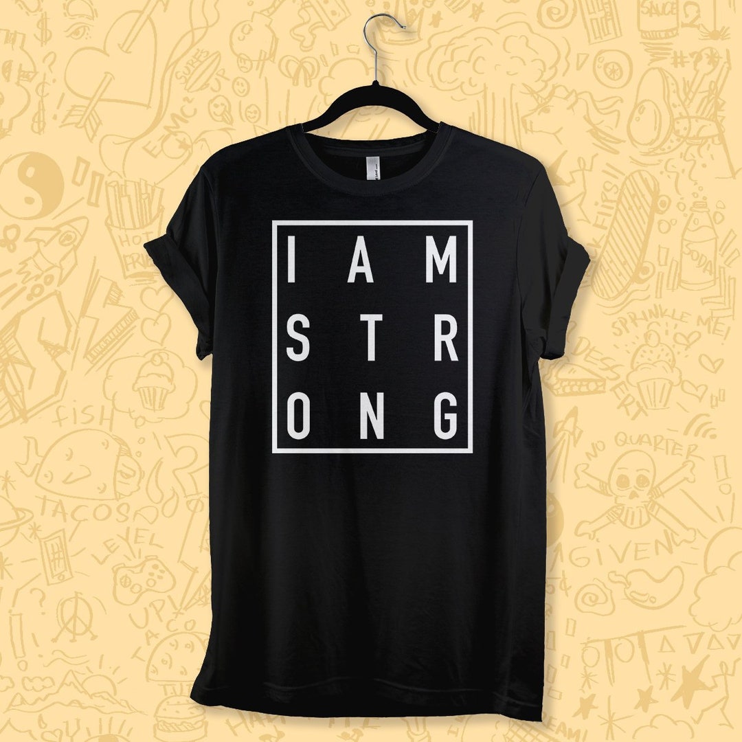 I Am Strong Workout Shirt SVG File Car Decal DIY DXF Htv - Etsy