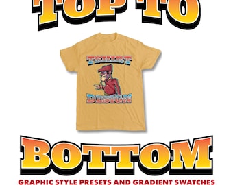 Adobe Illustrator Graphic Styles Presets for Tshirt Designers
