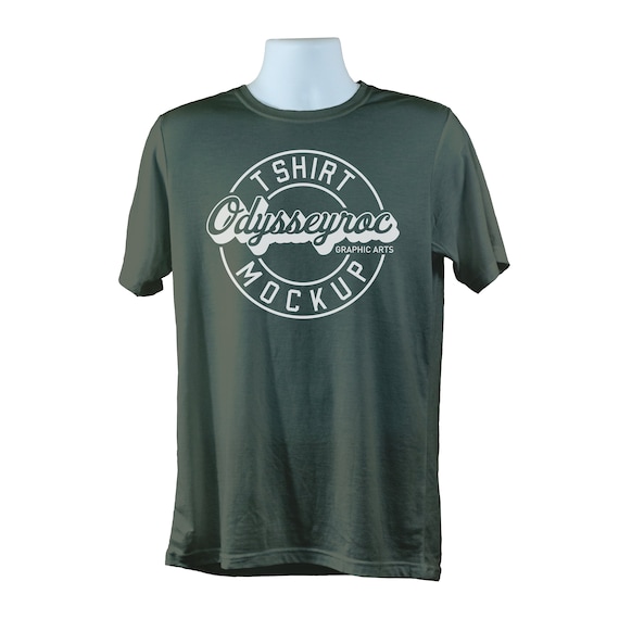 Download Bella Canvas 3001 Army Green T Shirt Mockup Simple White Etsy