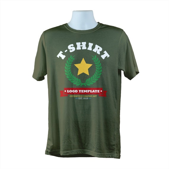 T Shirt Design Templates 15 Commercial Use Logo Design Etsy