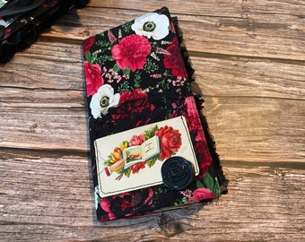 Handmade Victorian Rose Junk Journal / Travelers Notebook