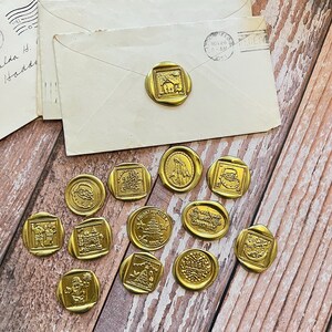 Set di 13 sigilli di ceralacca natalizi