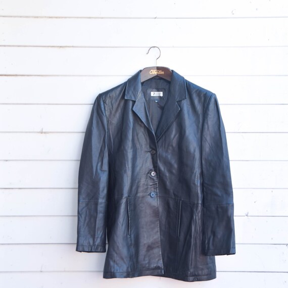 Blazer leather jacket