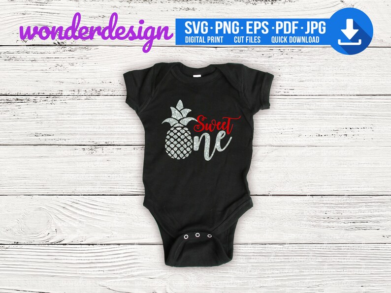 Download Sweet one SVG Pineapple 1er anniversaire Cricut SVG Cameo ...