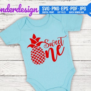 Download Sweet one SVG Pineapple 1st birthday Cricut SVG Cameo File ...