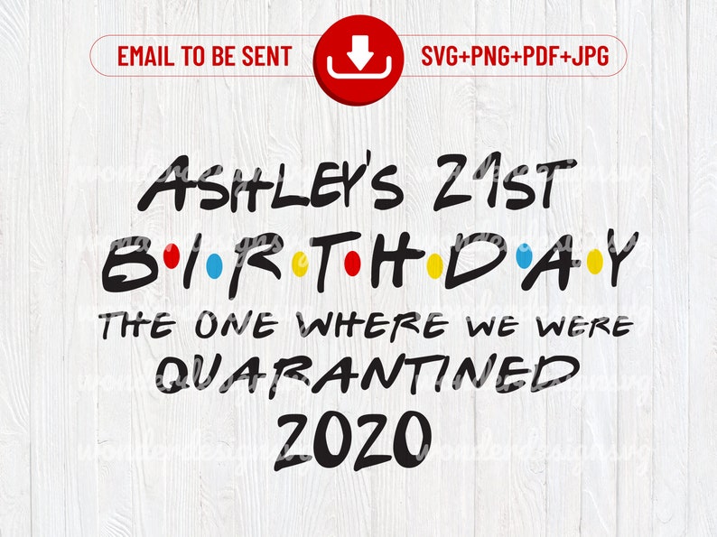 Free Free 315 Friends Birthday Quarantine Svg SVG PNG EPS DXF File