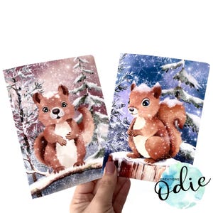 SQUIRRELS TOGETHER CARD | Drawing | Illustration | Greeting card | Winter