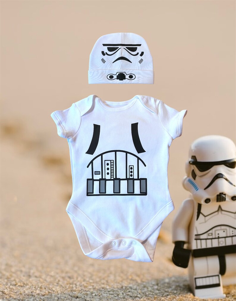 beb\u00e9 guerra de las galaxias star wars bodysuit beb\u00e9 ropa del beb\u00e9 star wars Traje beb\u00e9 storm trooper beb\u00e9 regalo de beb\u00e9 star wars