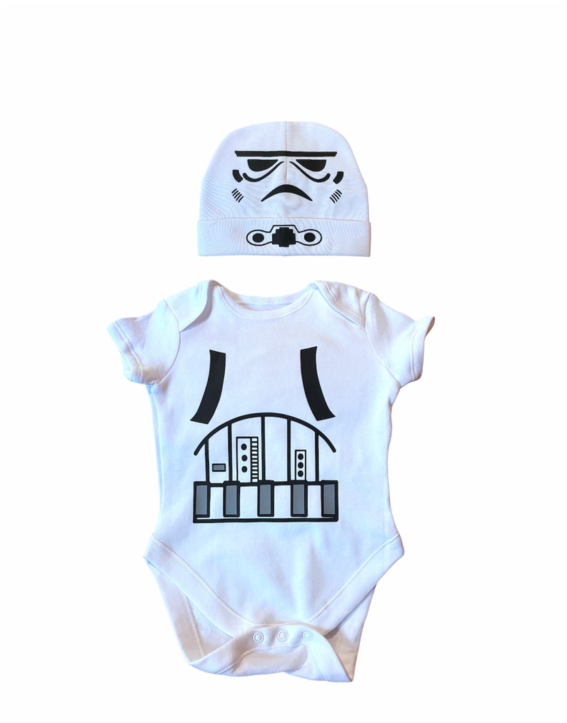 beb\u00e9 guerra de las galaxias star wars bodysuit beb\u00e9 ropa del beb\u00e9 star wars Traje beb\u00e9 storm trooper beb\u00e9 regalo de beb\u00e9 star wars