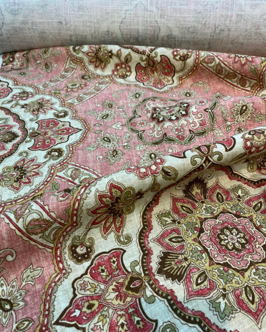 Gorgeous Dusty Rose Pink Blend Linen Sold by the Yard - Etsy