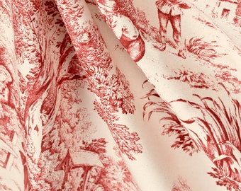 Gorgeous Classic Toile Decor Fabric sold by the yard