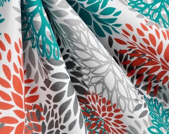 Gorgeous Vibrant Outdoor Fabric Blooms Oxford sold by the yard