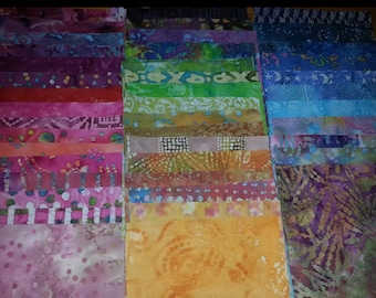 Unique 200 PCs BATIK Quilt Blocks Cotton Fabric 2”squares