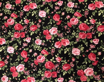 Beautiful Shabby Chic Roses Victorian Sweet Fabric Sold by the yard