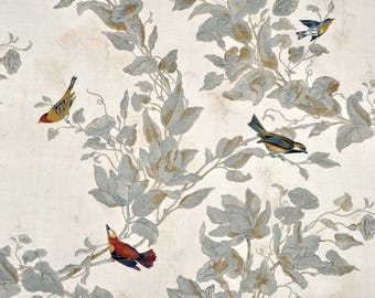 Gorgeous Heritage Song Bird Stunning Fabric Decor sold by the Yard