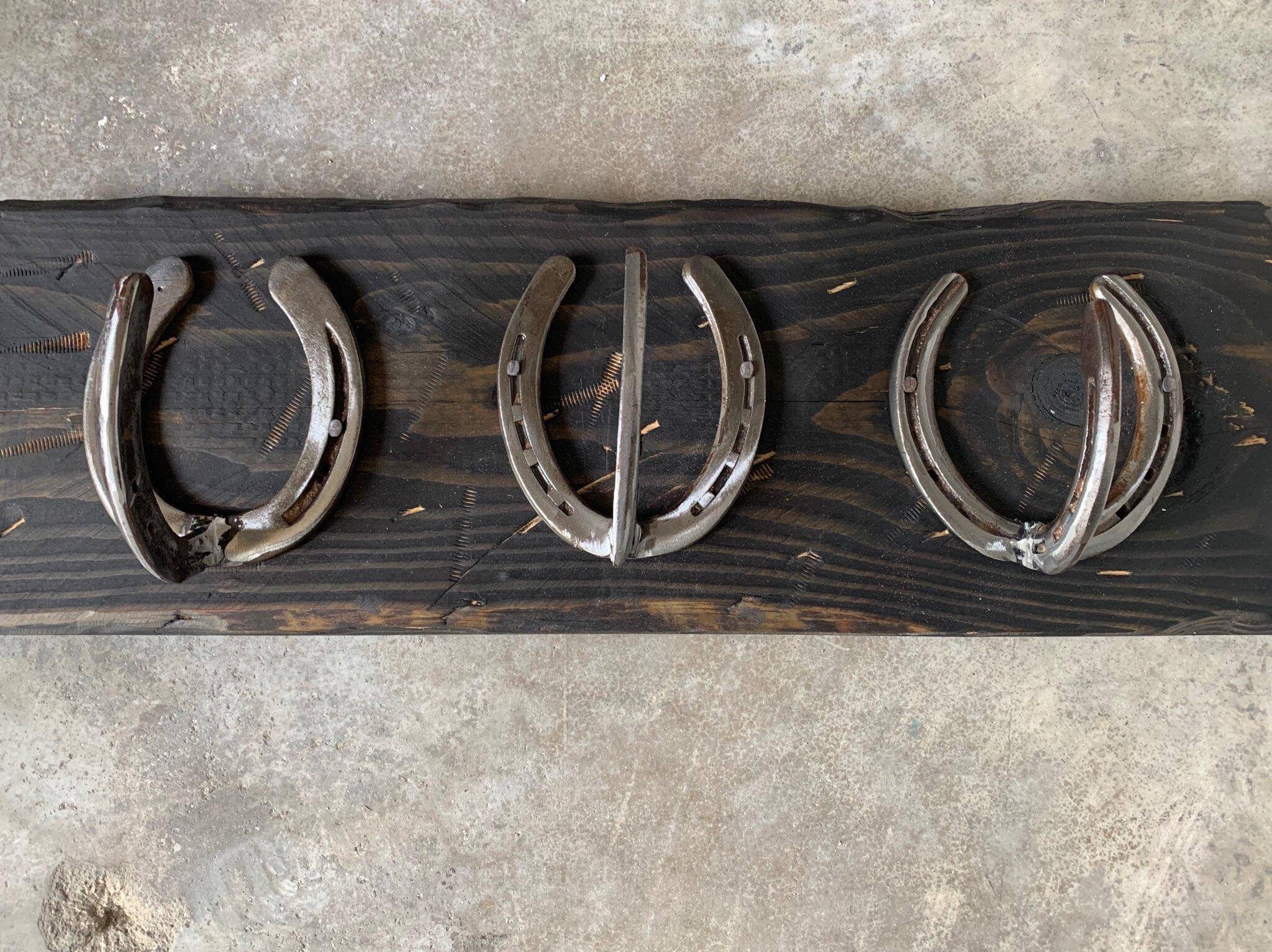 Horseshoe coat rack Etsy
