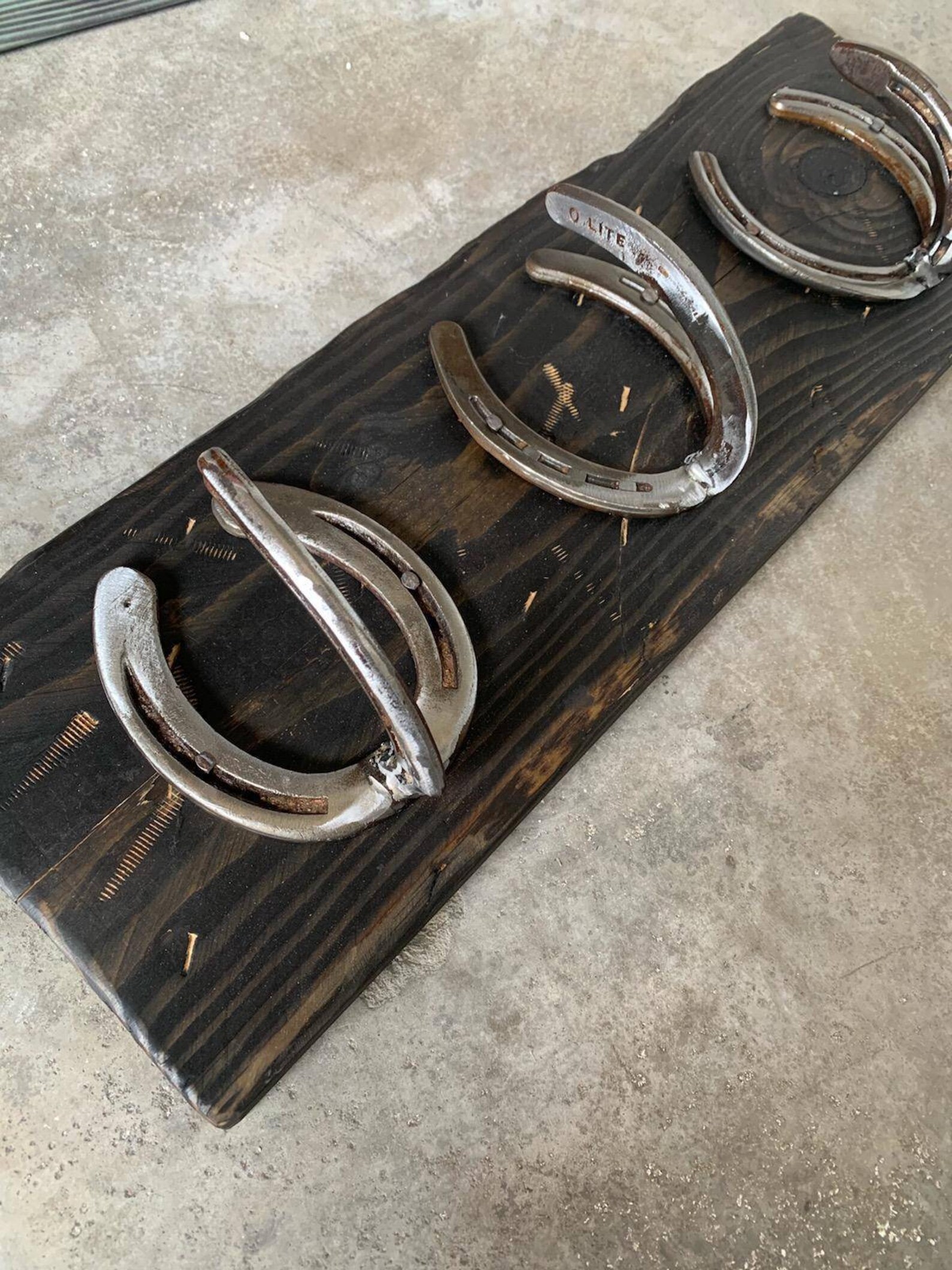 Horseshoe coat rack Etsy