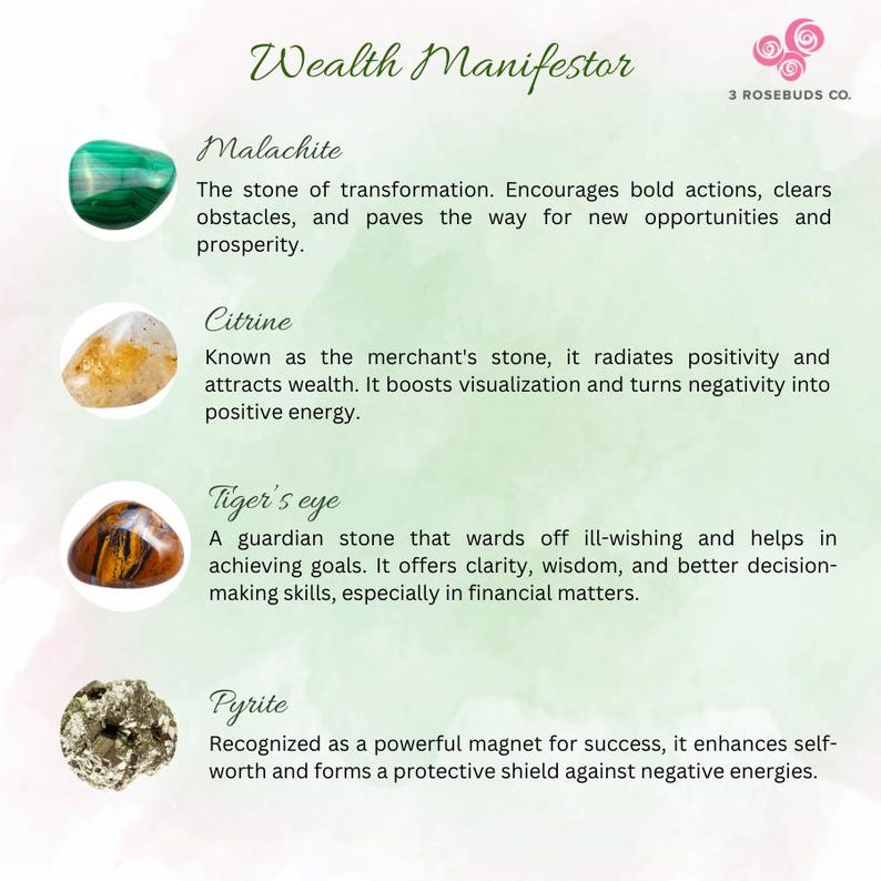 Good luck, prosperity gift bracelet crystal description.