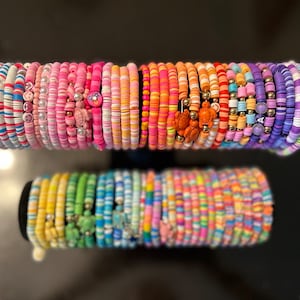 Custom Clay Bead Bracelets