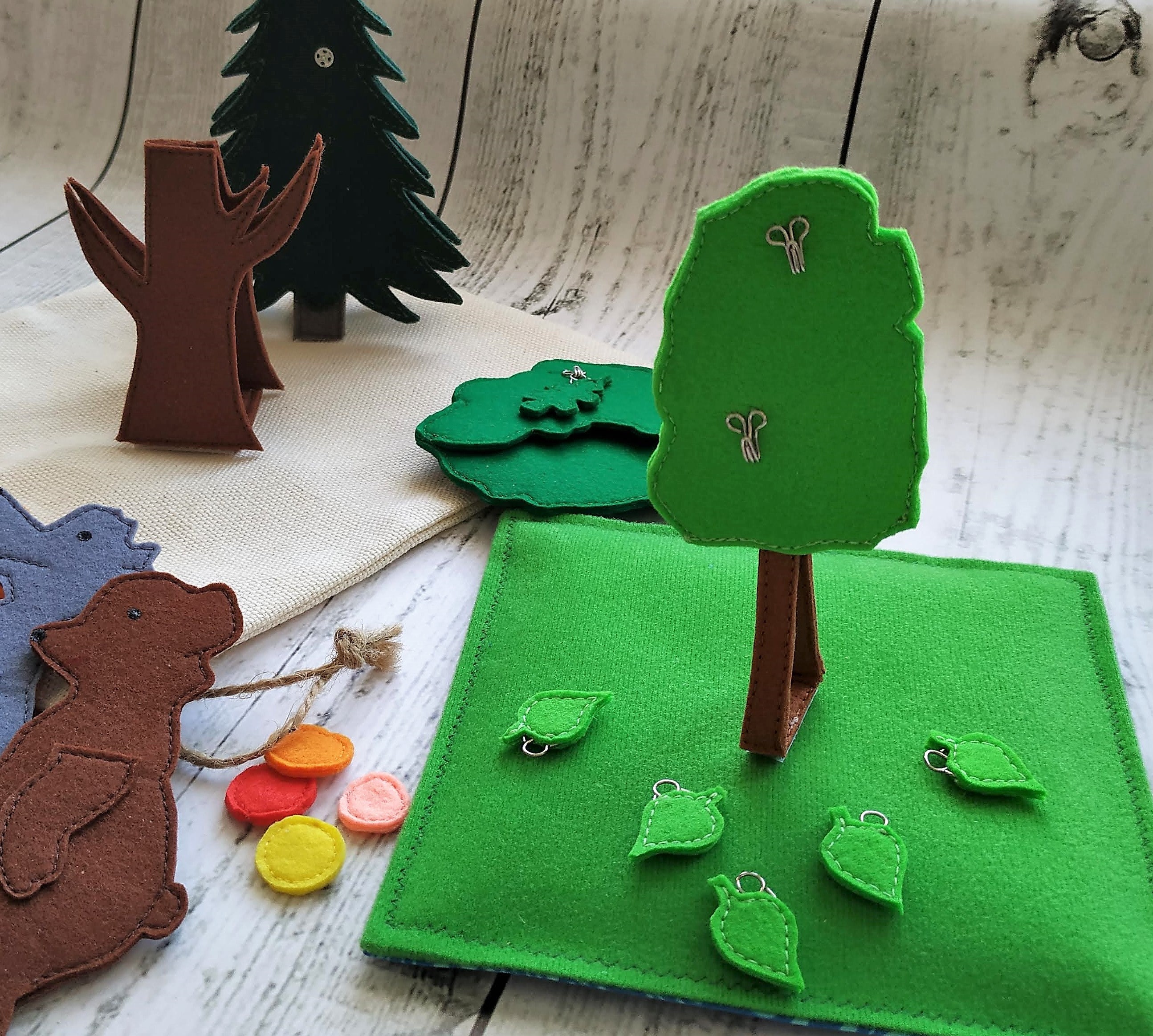 Finger puppet set Felt animals. Fidget toy. Puppet. Etsy