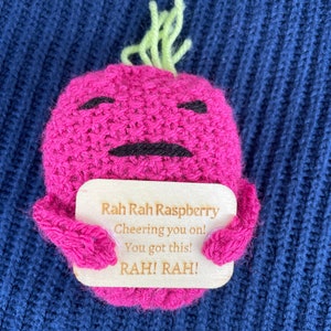 Rah Rah Raspberry quirky positive gift good luck/exams/tests/job etc