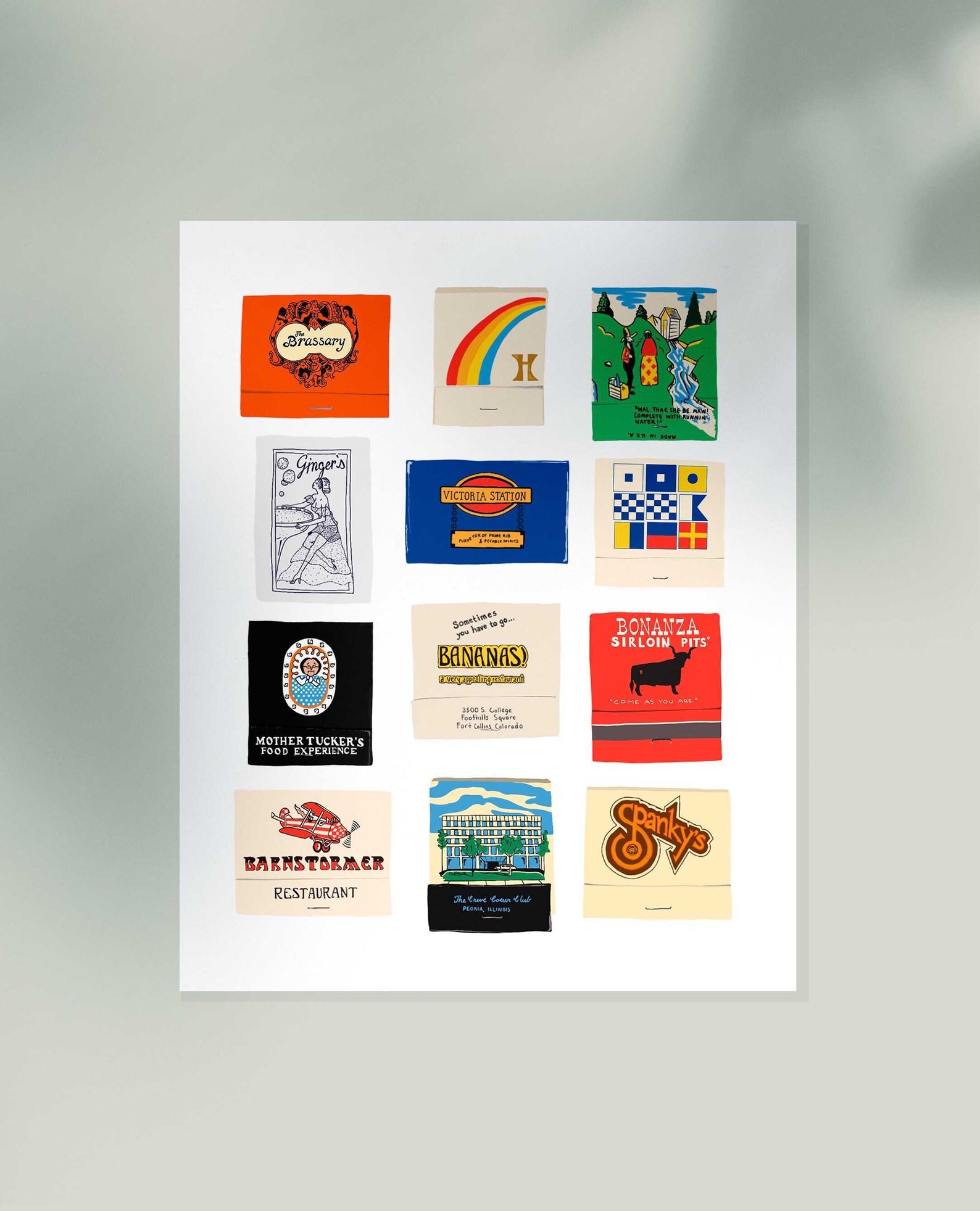 Matchbook Print and Matchbooks Etsy