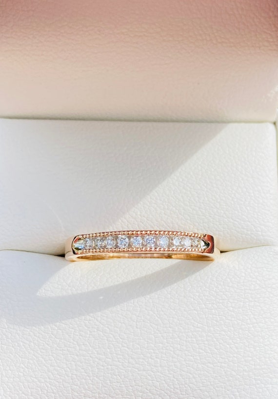 Diamond Eternity Ring In 9 Carat Rose Gold With 1… - image 1