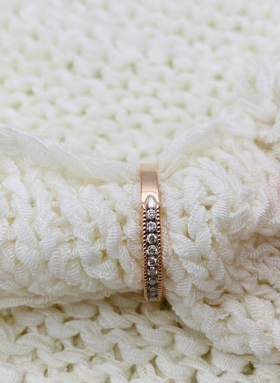 Diamond Eternity Ring In 9 Carat Rose Gold With 1… - image 4