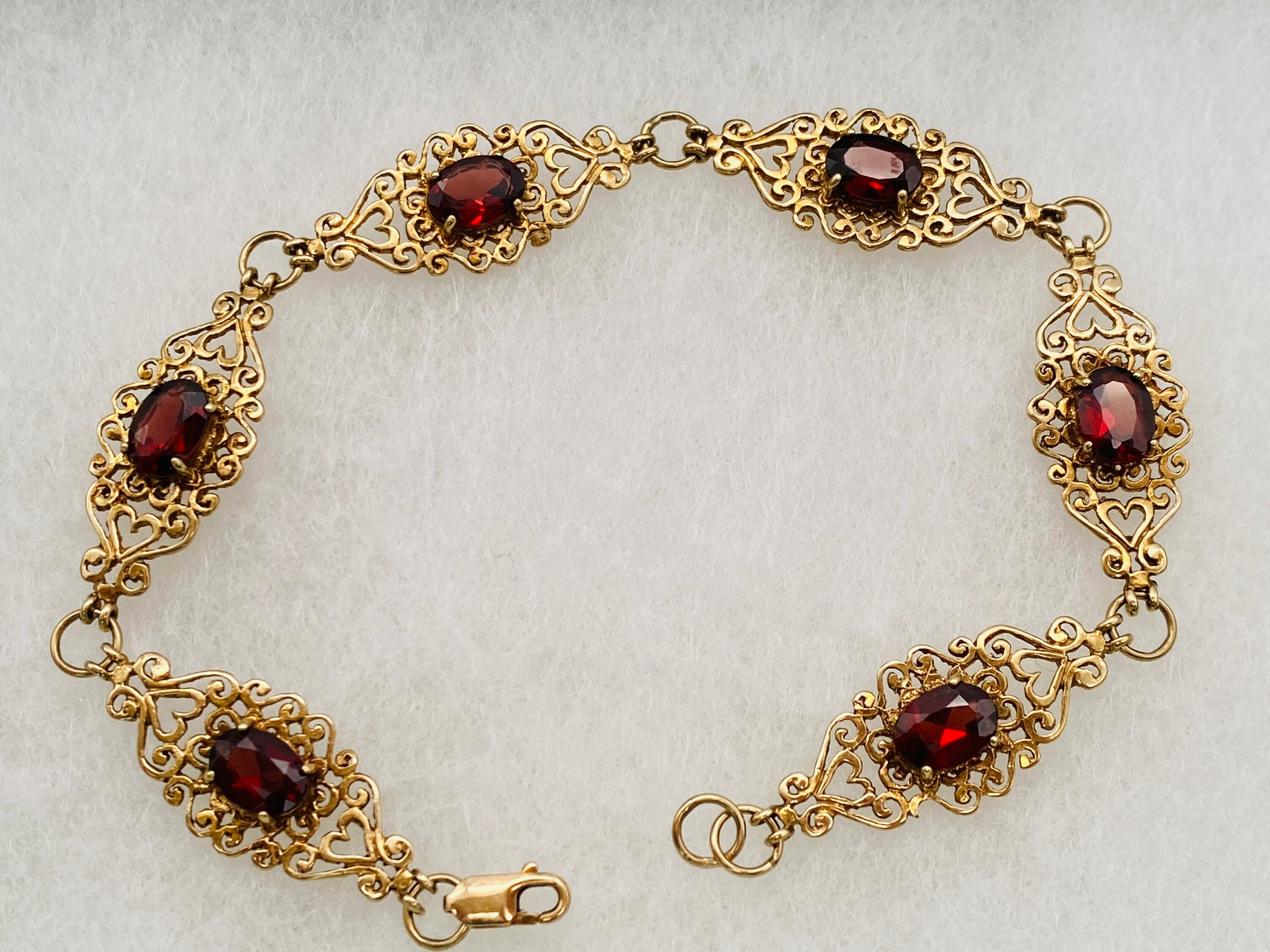 Garnet bracelet argos deals