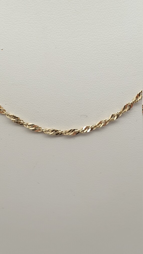 9 Carat Gold Chain Curb Chain 46 CM 