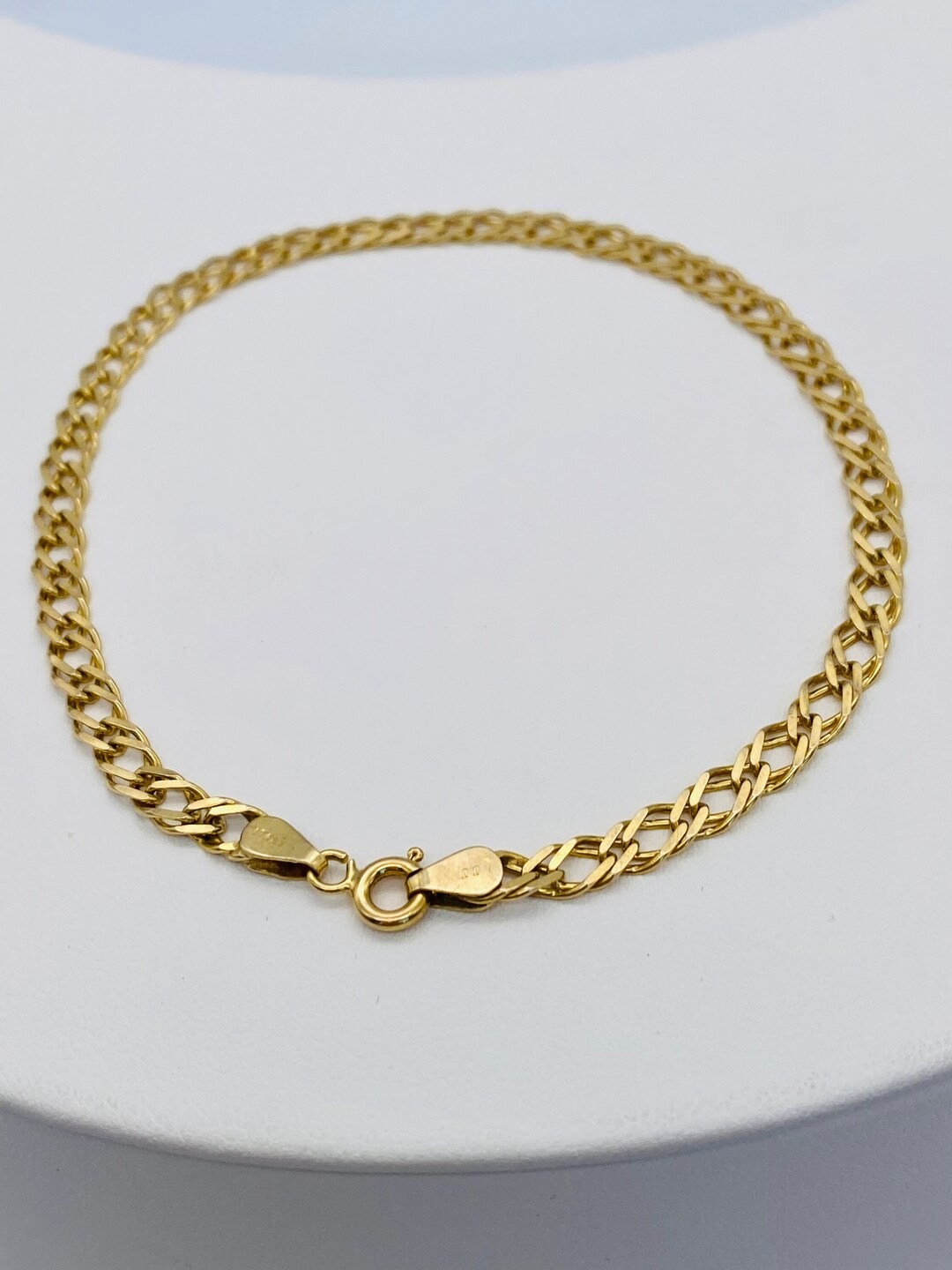 9 Carat Gold Bracelet With Fancy Link in Pretty Design 8 Etsy
