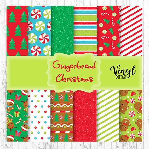 Gingerbread Christmas Craft Vinyl, Christmas Tree Pattern HTV, Christmas Stripes Heat Transfer Vinyl, Red and Green